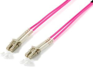 equip LWL Duplex Jumper LC/LC 50/125µm OM4 LSOH 5m, violett