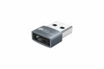 Kabelmeister Adapter USB 2.0 Stecker A an USB-C™ Buchse, Aluminiumgehäuse, grau, 3er-Set