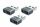 Kabelmeister Adapter USB 2.0 Stecker A an USB-C™ Buchse, Aluminiumgehäuse, grau, 3er-Set