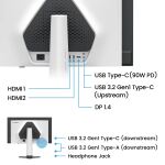 BenQ EX271UZ Computerbildschirm 67,3 cm (26.5") 3840 x 2160 Pixel 4K Ultra HD OLED Schwarz, Weiß