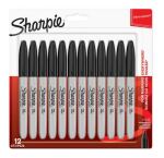 Sharpie 1996111 Permanent-Marker Feine Spitze Schwarz 12...