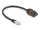 DeLOCK Kabel RJ45 Stecker zu RJ45 Buchse Cat.6A zum Einbau mit M20 Gewinde und Verschlusskappe IP68 staub- und wasserdicht 25 cm schwarz