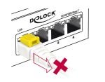 DELOCK RJ45 Kabel Cat 6A Secure 1.0m St/St