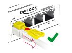 DELOCK RJ45 Kabel Cat 6A Secure 1.0m StSt