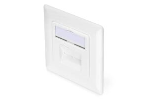 Digitus CAT 6A Klasse EA Netzwerkdose, designkompatibel, geschirmt, Unterputz