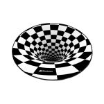 Sharkoon Bodenschutzmatte -3D Vortex D:120cm schwarz/weiß