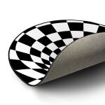 Sharkoon Bodenschutzmatte -3D Vortex D:120cm schwarz/weiß