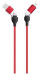 2GO 797370 USB Kabel 1,2 m USB A/USB C USB C/Lightning...
