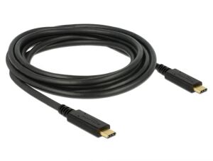 DeLOCK 83325 USB Kabel USB 2.0 3 m USB C 0,48 Gbit/s Schwarz