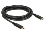 DeLOCK 83325 USB Kabel USB 2.0 3 m USB C 0,48 Gbit/s Schwarz