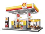 Jamara CaDA Shell Tankstelle mit Shop und Waschanlage Bricks
