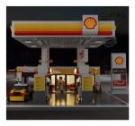 Jamara CaDA Shell Tankstelle mit Shop und Waschanlage Bricks