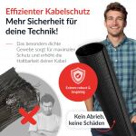 LTC Kabelschlauch Pro Cable Tube 10m zum BündelnOrdnen schw
