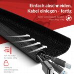 LTC Kabelschlauch Pro Cable Tube 10m zum BündelnOrdnen schw