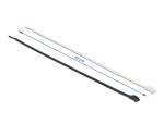 DELOCK Kabelbinder mit flachem Kopf L 150 x B 3,6 mm 100 Stk