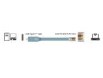 DELOCK Adapter USB2.0/C St > Seriell RS232 RJ45 St 1.0m grau