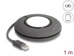 DELOCK USB Type-C Aufrollladekabel für Apple Watch 1 m grau