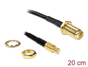 DELOCK HF Kabel SMA -> MCX Bu/St 0.20m