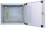 Intellinet 19" Wandverteiler mit Schwenkrahmen, 12 HE, 593 (H) x 540 (B) x 600 (T) mm, Flatpack, grau