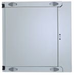 Intellinet 19" Wandverteiler mit Schwenkrahmen, 12 HE, 593 (H) x 540 (B) x 600 (T) mm, Flatpack, grau