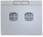 Intellinet 19" Wandverteiler mit Schwenkrahmen, 12 HE, 593 (H) x 540 (B) x 600 (T) mm, Flatpack, grau