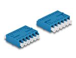 DELOCK LWL Kupplung HD LC Hexaplex Bu zu LC Hexaplex Bu bla