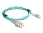 DELOCK LWL Kabel mit Metallarmierung LC Duplex Multimode 2 m