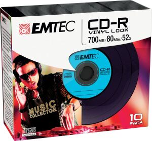 Emtec CD-R Vinyl Look 700 MB 10 Stück(e)