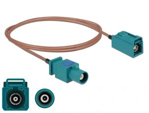 DeLOCK Antennenkabel FAKRA Z Stecker > FAKRA Z Buchse RG-316 1 m