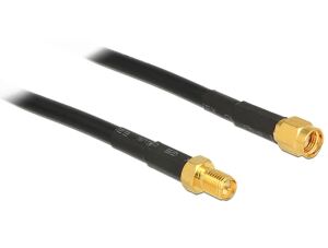 DELOCK HF Kabel RP-SMA -> RP-SMA StBu 1.00m low loss