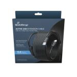 MediaRange MRCS243 USB Kabel USB 3.2 Gen 1 (3.1 Gen 1) 10 m 2 x USB A USB A 5 Gbit/s Schwarz