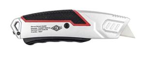 Wedo 78 837 Teppichmesser Schwarz, Rot, Silber Abbrechmesser