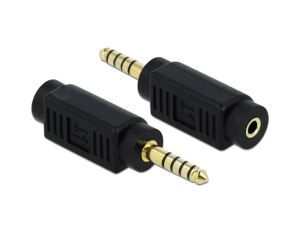 DeLOCK 65994 Kabeladapter 4.4 mm 5 pin 3.5 mm 3 pin Schwarz