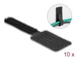 DELOCK Klett-Kabelhalter L90mmx24mm selbstklebend 10Stk. SW
