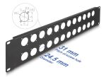 DELOCK 19 D-Typ Patchpanel 24 Port 2 HE schwarz