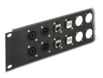 DELOCK 19 D-Typ Patchpanel 24 Port 2 HE schwarz