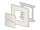 DELOCK Easy 45 Modul-Blindblende 45 x 22,5 mm 10 Stück weiß