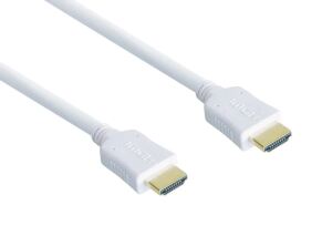 Alcasa 2m, 2xHDMI HDMI-Kabel HDMI Typ A (Standard) Weiß
