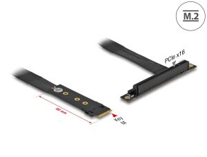 DELOCK M.2 Key M zu PCIe x16 NVMe Adapter gewinkelt 20cm