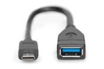 Digitus USB-C - USB-A Adapter / Konverter, OTG, 0,15m