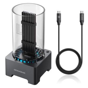 GRAUGEAR G-M2DK-U4-40G Speicherlaufwerk-Docking-Station USB 3.2 Gen 2 (3.1 Gen 2) Type-C Grau