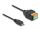 DeLOCK USB 2.0 Kabel Typ Micro-B Stecker zu Terminalblock Adapter mit Drucktaster 15 cm