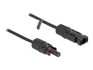 DeLOCK DL4 Solar Kabel 4 mm² Stecker zu Buchse 1 m schwarz