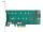 DeLOCK PCI Express x4 Karte zu 1 x M.2 Key B + 1 x NVMe M.2 Key M - Low Profile Formfaktor