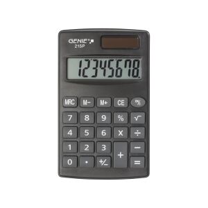 Genie 215 P Taschenrechner Tasche Einfacher Taschenrechner Schwarz