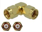 DELOCK Adapter RP-SMA Stecker zu RP-SMA Stecker 90° 3...