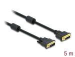 DELOCK DVI Kabel DVI(24+1) -> DVI(24+1) St/Bu 5.00m Gold