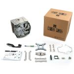 Thermalright HR-02 Plus Prozessor Kühlkörper/Radiator 14 cm Silber, Weiß 1 Stück(e)
