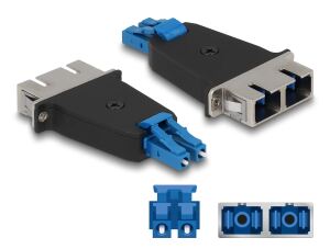 Delock LWL Hybrid Kupplung LC Duplex Stecker