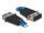 Delock LWL Hybrid Kupplung LC Duplex Stecker
